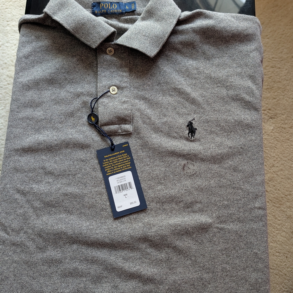 Polo by Ralph Lauren Gray Men's Shirt